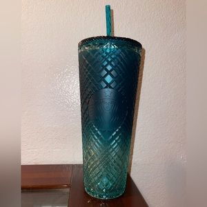 New Venti Starbucks Blue Ombré Tumbler
